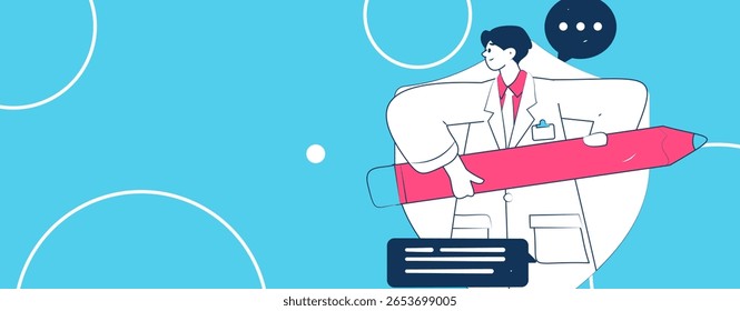 Caracteres médicos combatendo o vetor plano epidêmico conceito operação desenhado à mão ilustração
