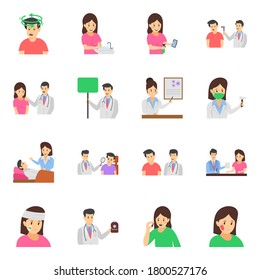 Medical Characters Flat Vectors Pack 
