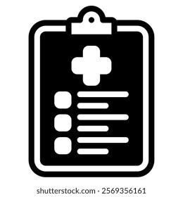 Medical Chart Hospital Doctor Icon Illustration