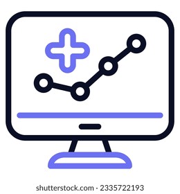 Icono de gráfico médico puede utilizarse para uiux, etc
