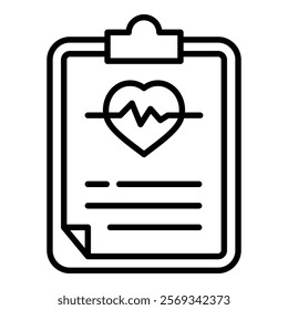 Medical Chart Icon Element For Design