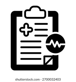 Ilustração de Vetor Misto de Ícone de Gráfico Médico