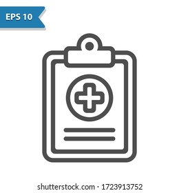 Medical Chart Icon. Professional, pixel perfect icon, EPS 10 format.