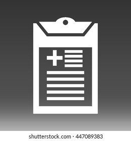 Medical Chart Vector Icon Illustration