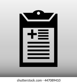 Medical Chart Vector Icon Illustration