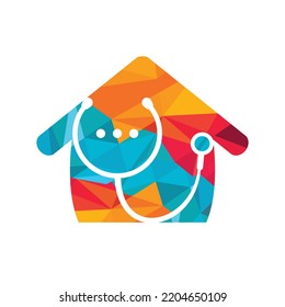 Medical chat and talk vector logo design. Doctor help and consult logo concept.	