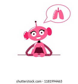 Medical chatbot concept. Cute robot doctor. Scientific technologies for health. Concept AI in medicine.