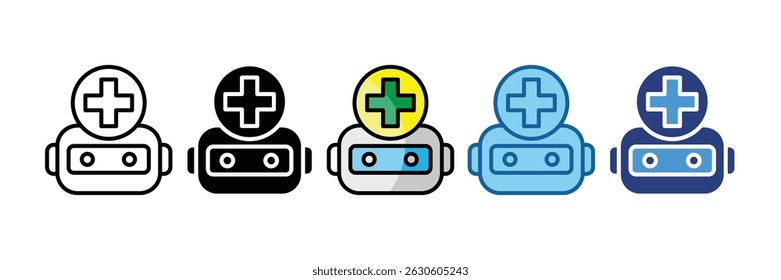 Elemento De Ícone De Chatbot Médico Para Design