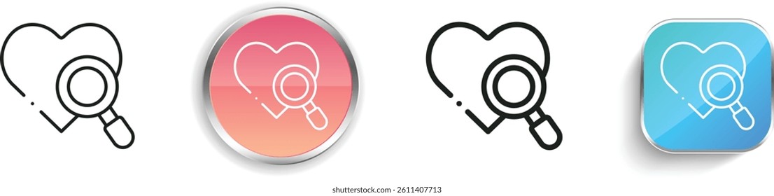 medical check icon. Thin Linear, Regular and Button Style Design Isolated On White Background