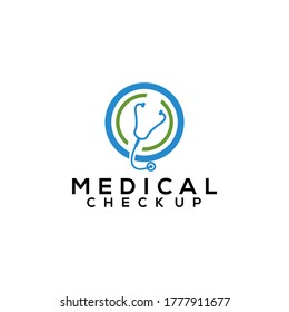 Medical Check Up Logo Design Vector Template