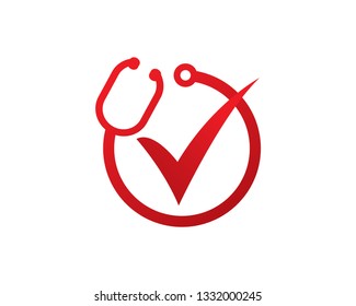Medical Check Logo Template, Icon, Symbol - Vector