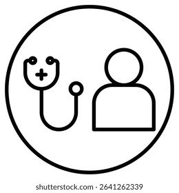 Medical check-up icon simple flat icon vector symbol