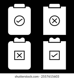 Medical checkup icon vector design templates isolated background. Clipboard icon. 