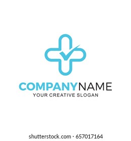 medical check-up logo vector illustration