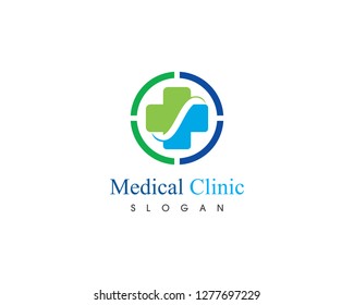 Medical Clinic Logo Design Vector Health Stock Vector (Royalty Free ...