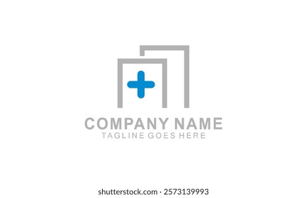 Medical clinic logo. medical symbol icon. vector illustration. graphic design. vector template.