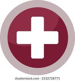 medical clinic pharmacy cross icon. 