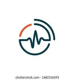 Medical Clinic Wifi Logo Design Template Element