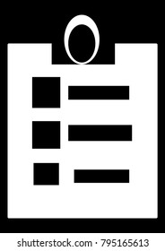 Medical clipboard icon vector