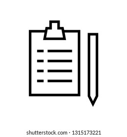 Medical clipboard and pen icon. 