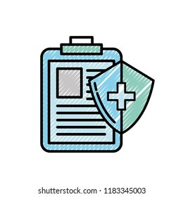medical clipboard report and shield protection