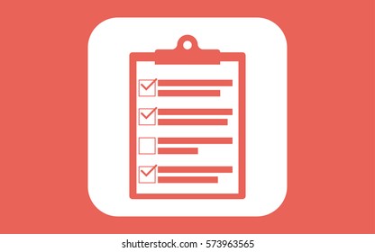 Medical clipboard vector icon