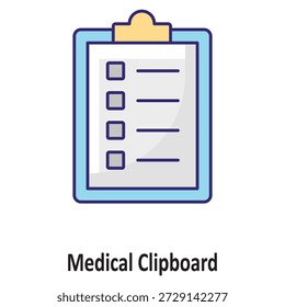 Ícone de vetor médico da área de transferência que pode facilmente modificar ou editar

