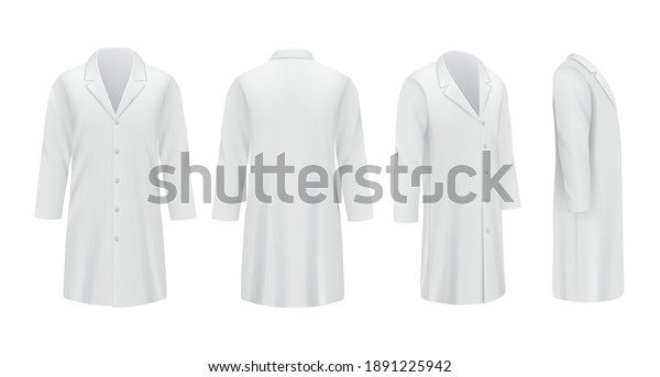 Download Medical Coats White Templates Professional Doctor Stock Vector Royalty Free 1891225942