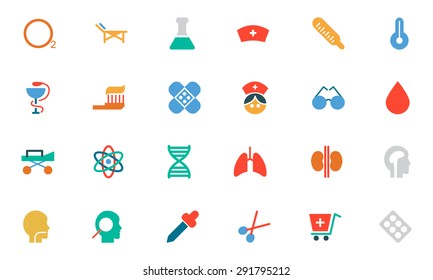 Medical Colored Vector Icons