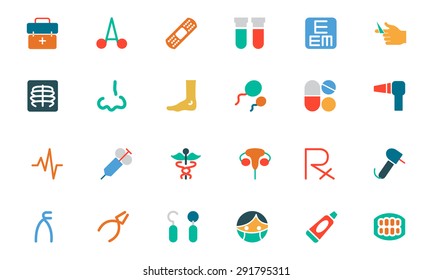 Medical Colored Vector Icons