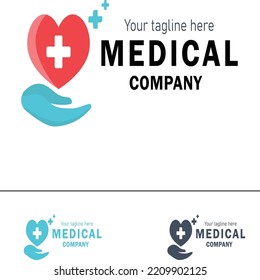 Medical Company Logo Vector Design.