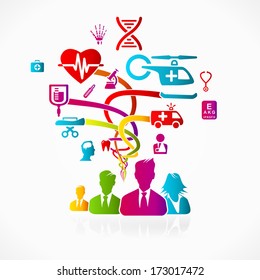Medical concept abstract vector illustration