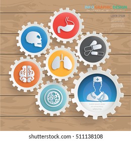 Medical concept design,clean vector