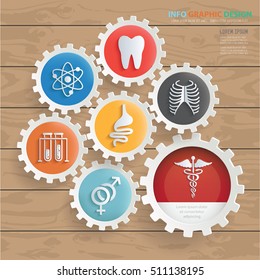 Medical concept design,clean vector