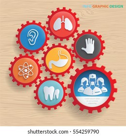 
Medical concept design,clean vector