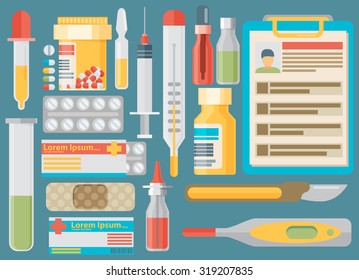Medical concept. Flat design.
