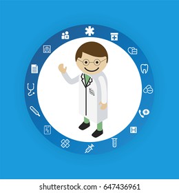 Medical concept icons