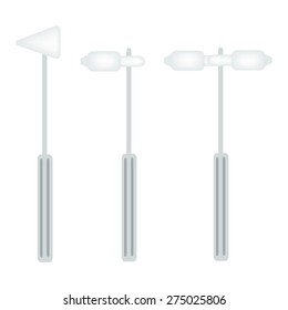 Medical Concept, Illustration Collection of Doctor Reflex Hammer for neurological to Test Deep Tendon Reflexes. 