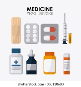 Medical concept with medicine design, vector illustration 10 eps graphic.