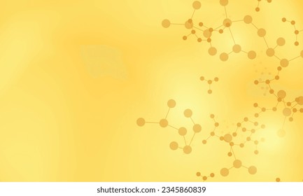 Medical concept with molecule pattern background. Vector illustration. Smart design for business ads.