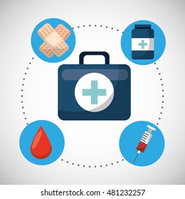 medical concept set icons vector illustration design