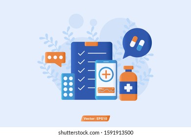 medical concept vector illustration flat style design