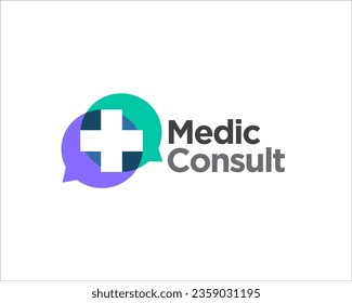 medical consultation logo designs for cline and health online service