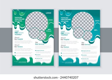 Medical corporate business flyer templates,