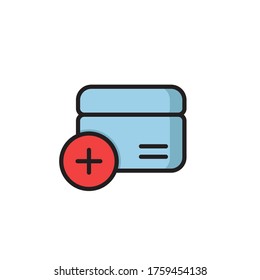 Medical cosmetic vector icon symbol isolated on white background