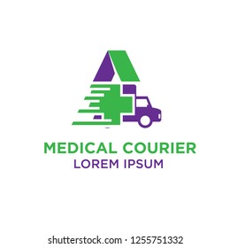 medical courier logo designs