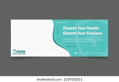 Medical cover banner social media.  website promotion banner promotion.