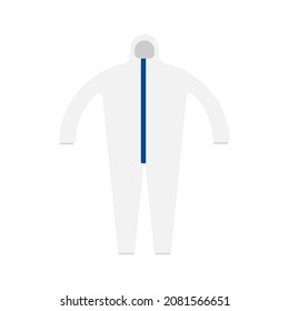 Medical coveralls gown illustration, personal protection equipment gowns illustration.