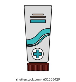 medical cream tube isolated icon