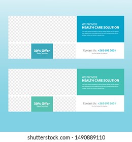Medical creative Web banner set Medical banner